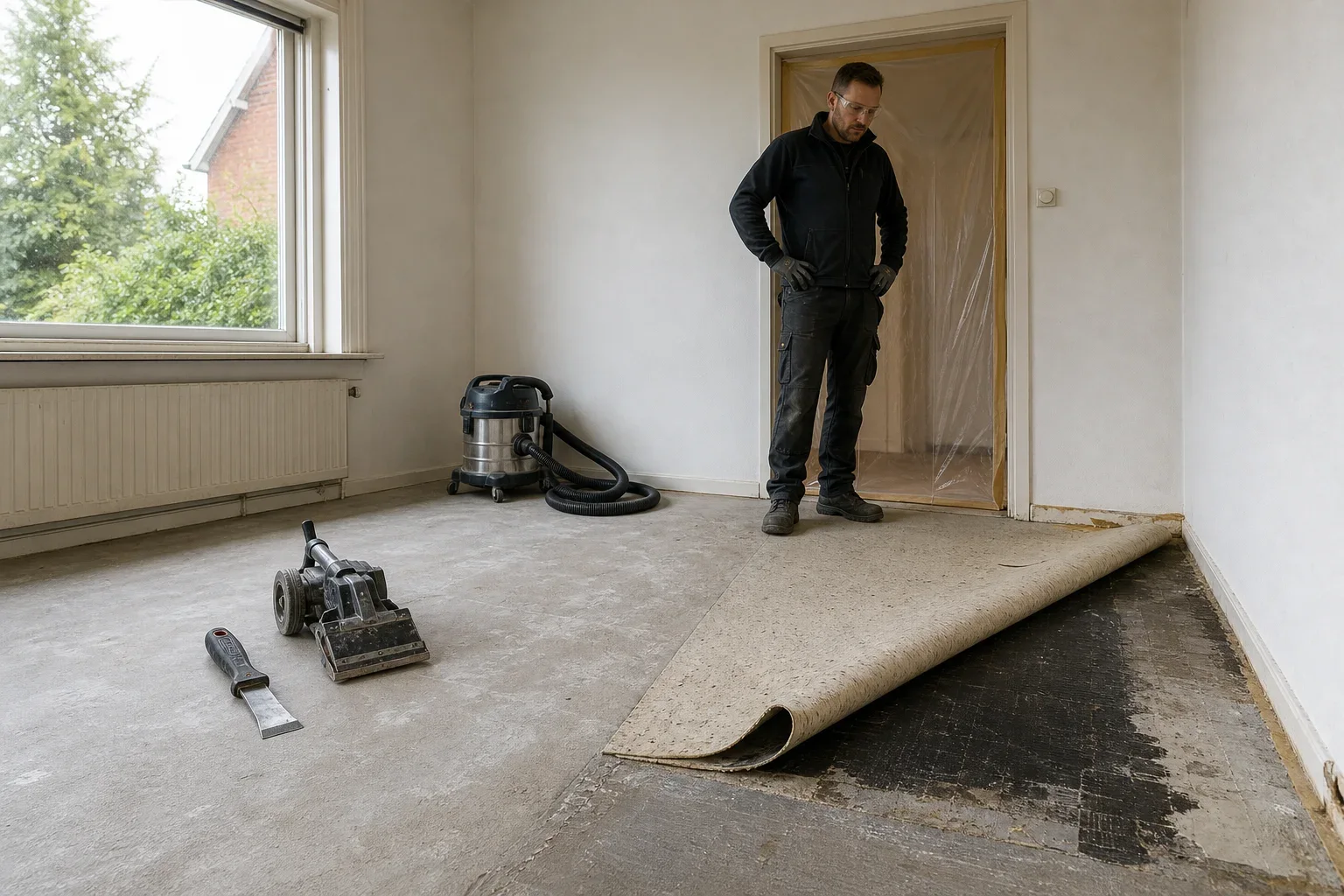 oude pvc vloer verwijderen asbest