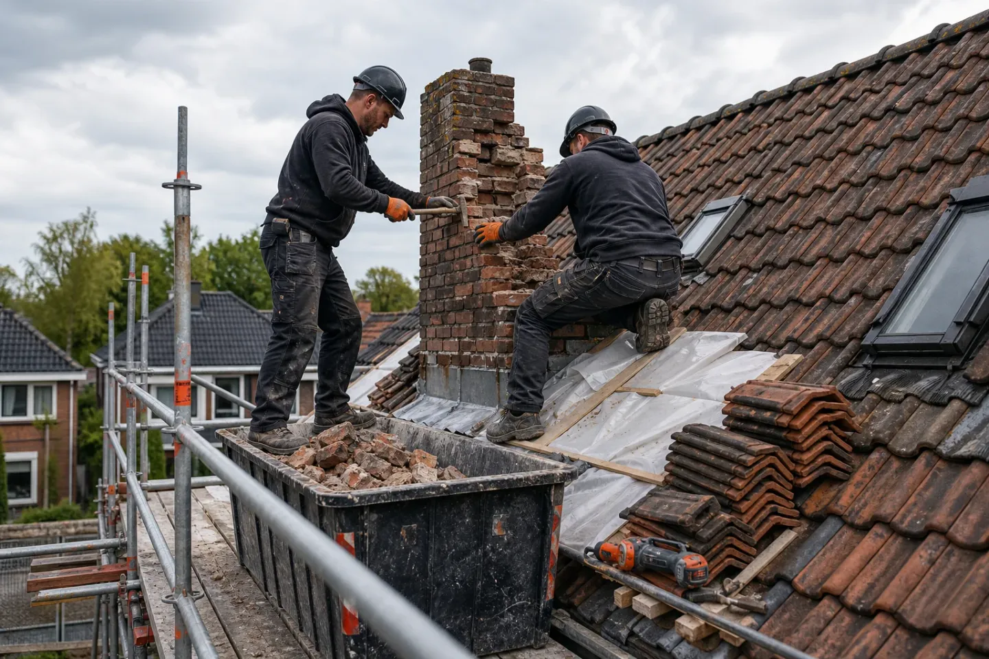 Schoorsteen verwijderen